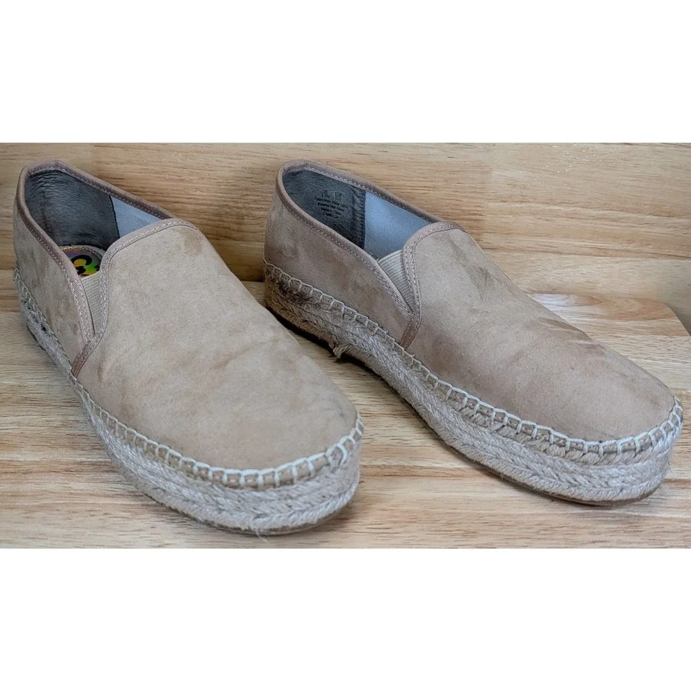 Circus by Sam Edelman Espadrilles Women's 9.5‎ Tan Slip-On Platform Shoes